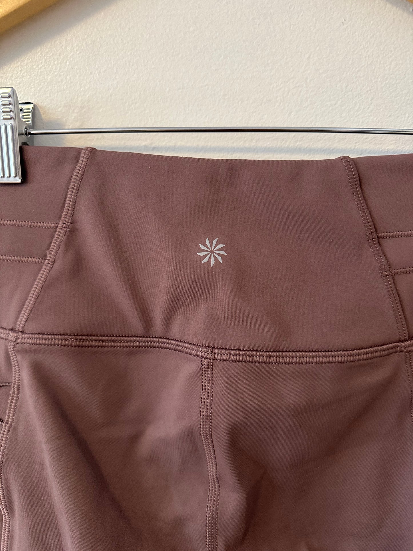 Athleta Drawstring Waist Cargo High Waist Leggings in Brown | Size XS