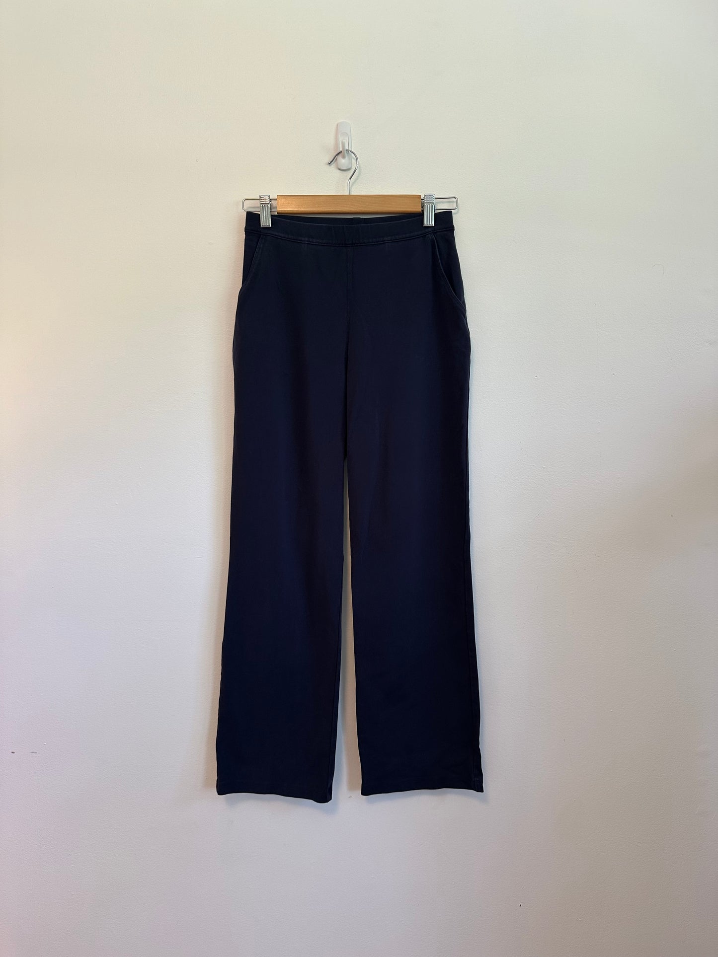 LL Bean Perfect Fit Pants in Navy Blue Cotton | Size XS Petite
