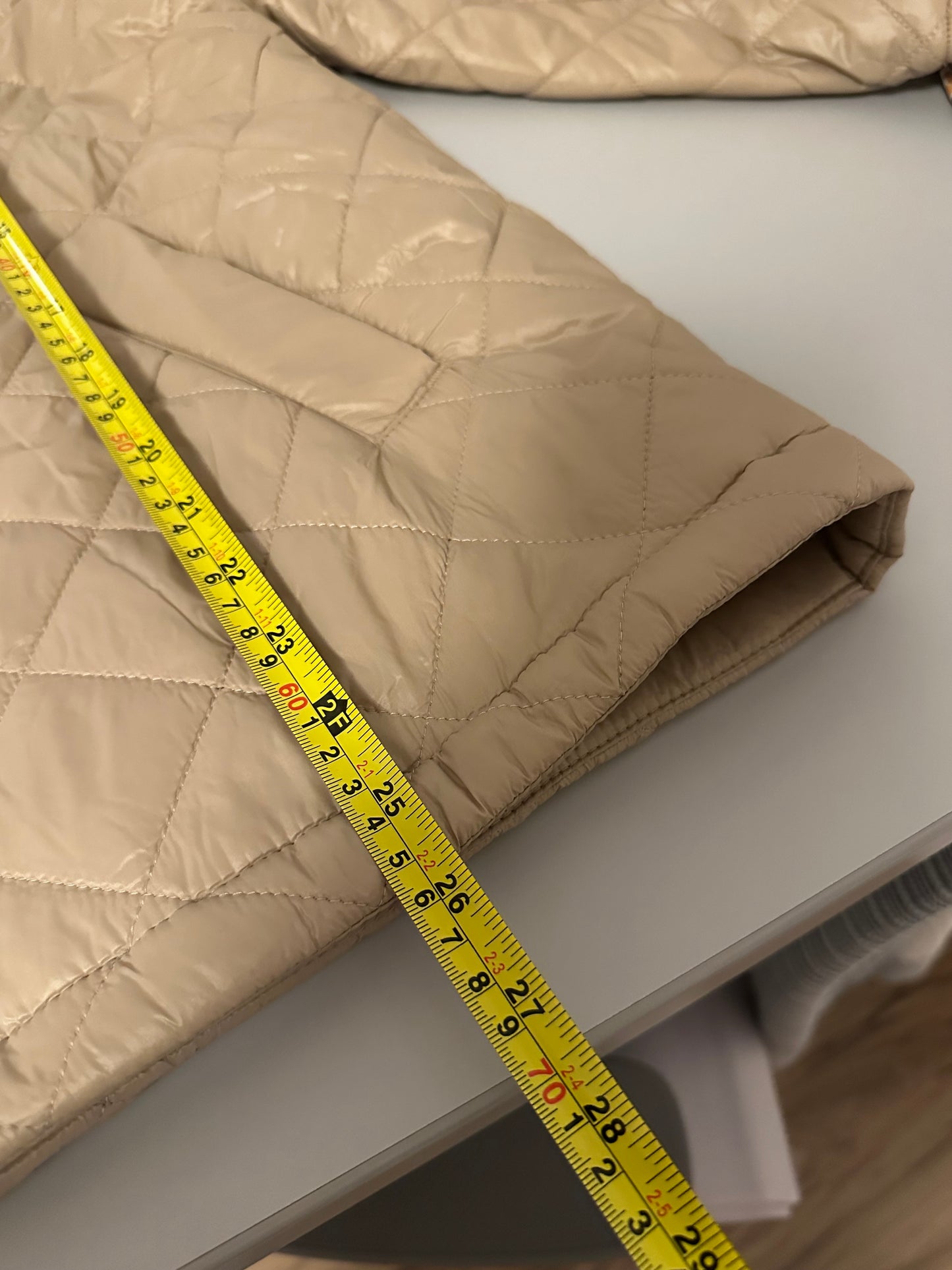 NWT Gap Relaxed Quilted Nylon Barn Jacket in Golden Khaki Brown | Size Medium