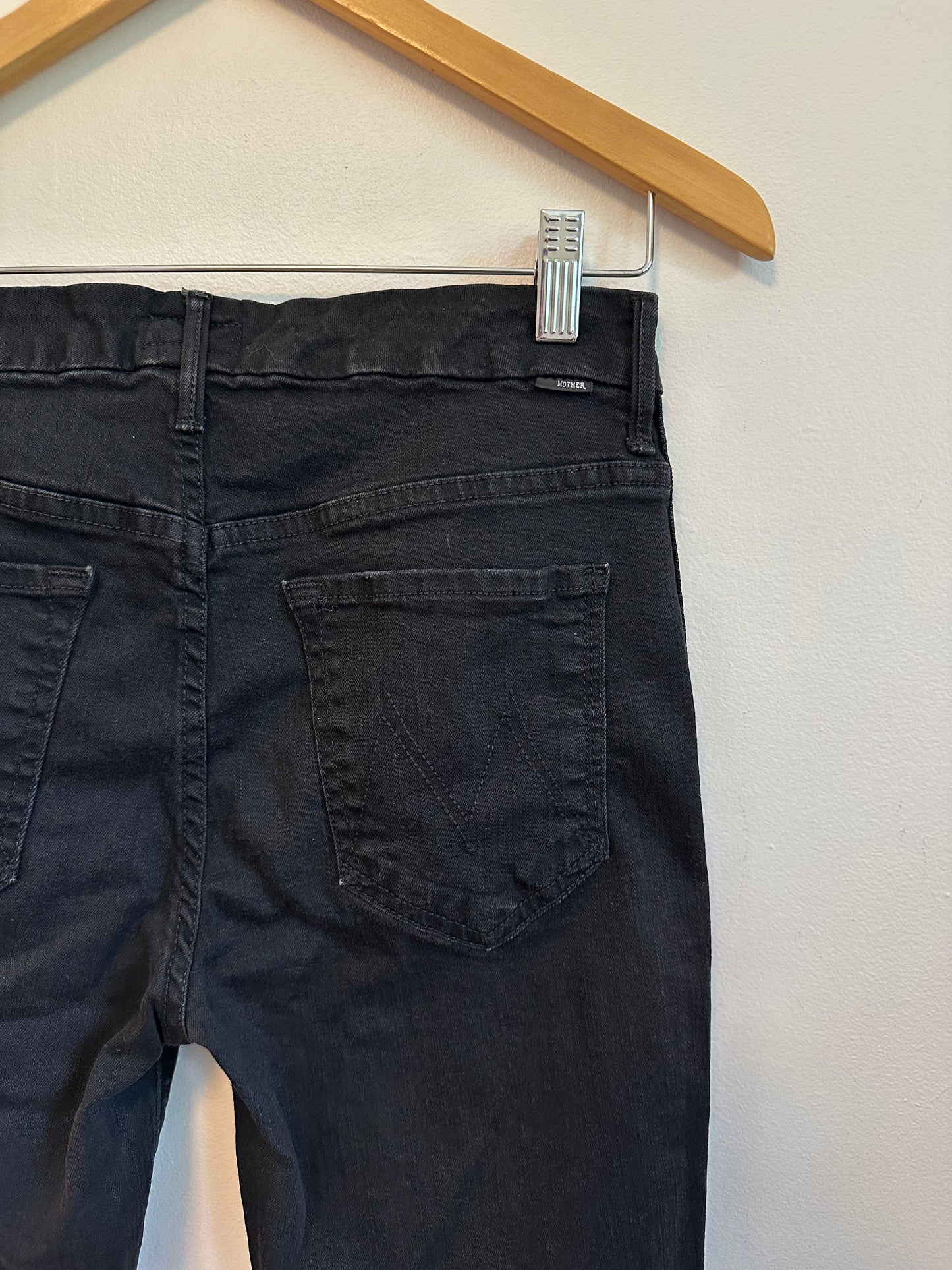 Mother High Waist Looker Ankle Fray in Guilty Party | Size 28