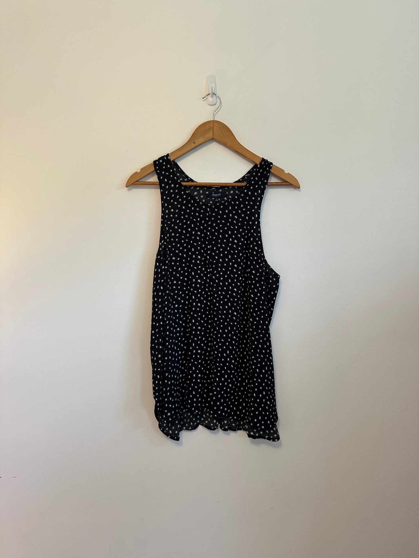Madewell Starburst Star Print Sleeveless Tank Top | Size Large