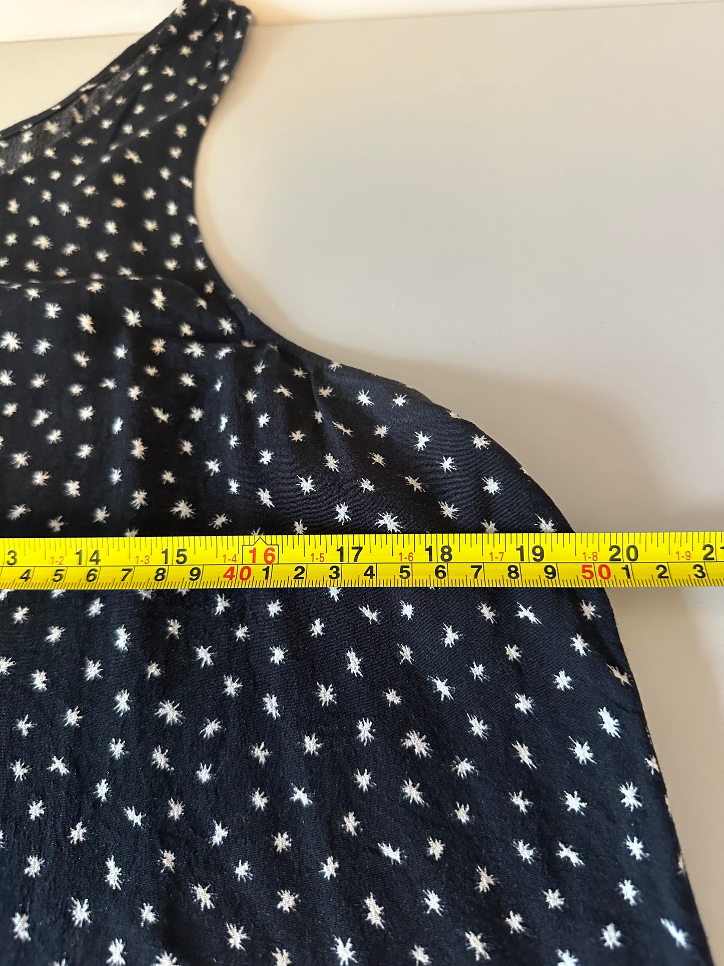 Madewell Starburst Star Print Sleeveless Tank Top | Size Large