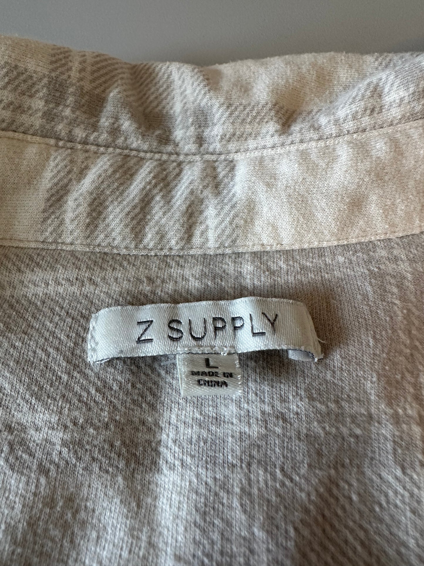 Z Supply River Plaid Button Down Shirt | Size Large