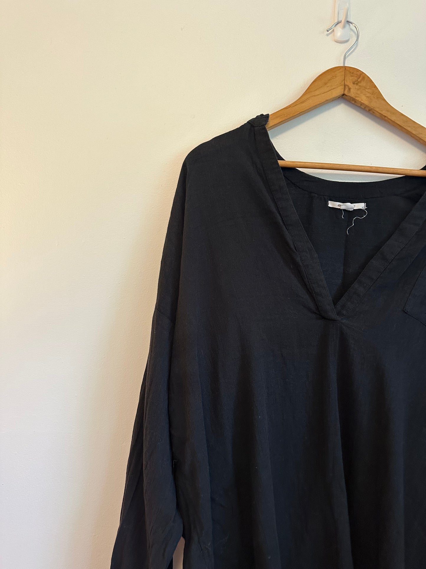 O'Neill Black Cotton Gauze Tunic | Size Large