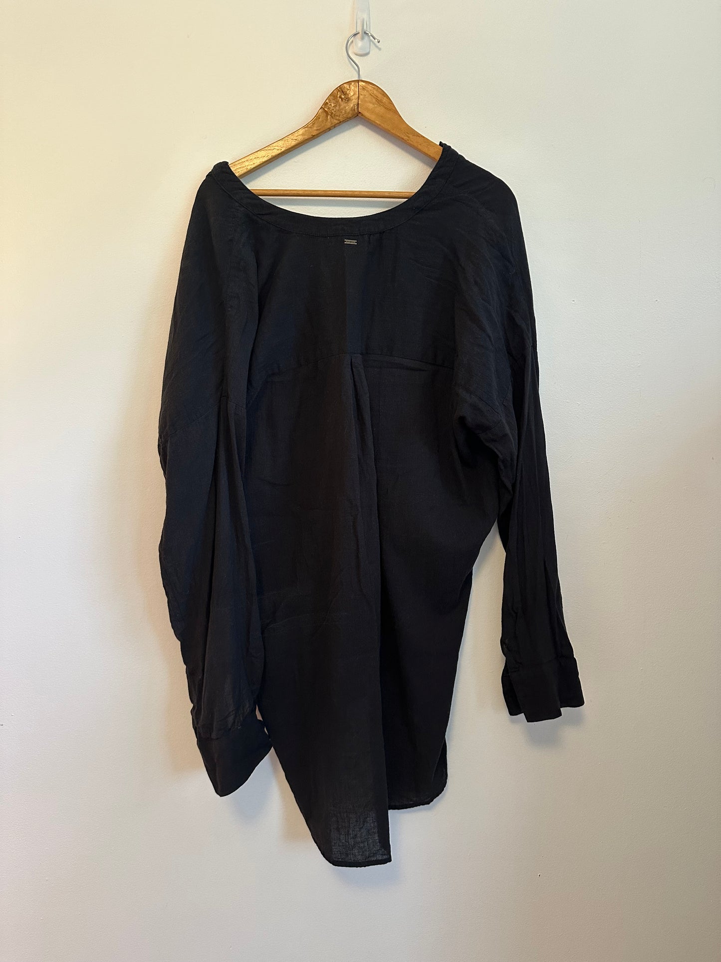 O'Neill Black Cotton Gauze Tunic | Size Large