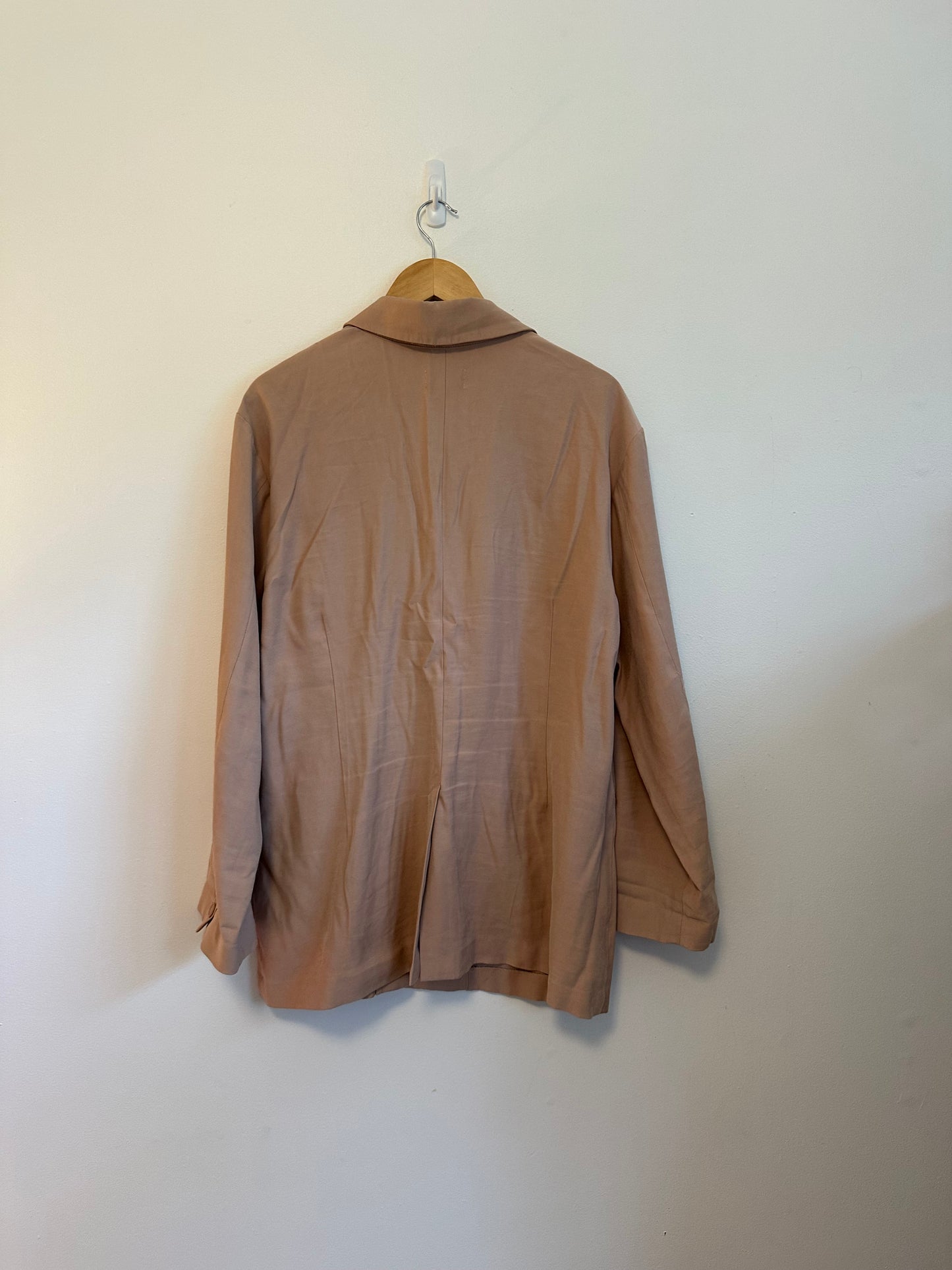 Open Edit Oversized Single Button Blazer in Tan | Size Large