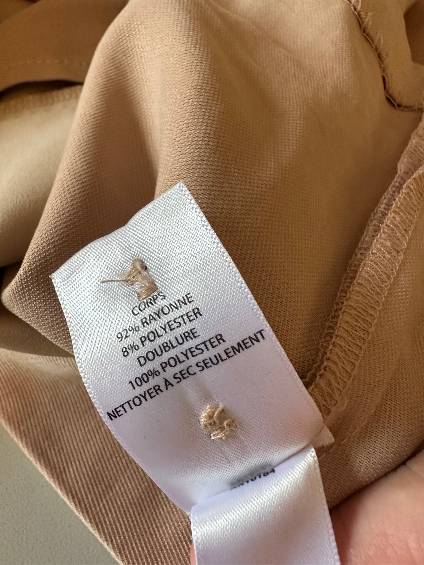 Open Edit Oversized Single Button Blazer in Tan | Size Large