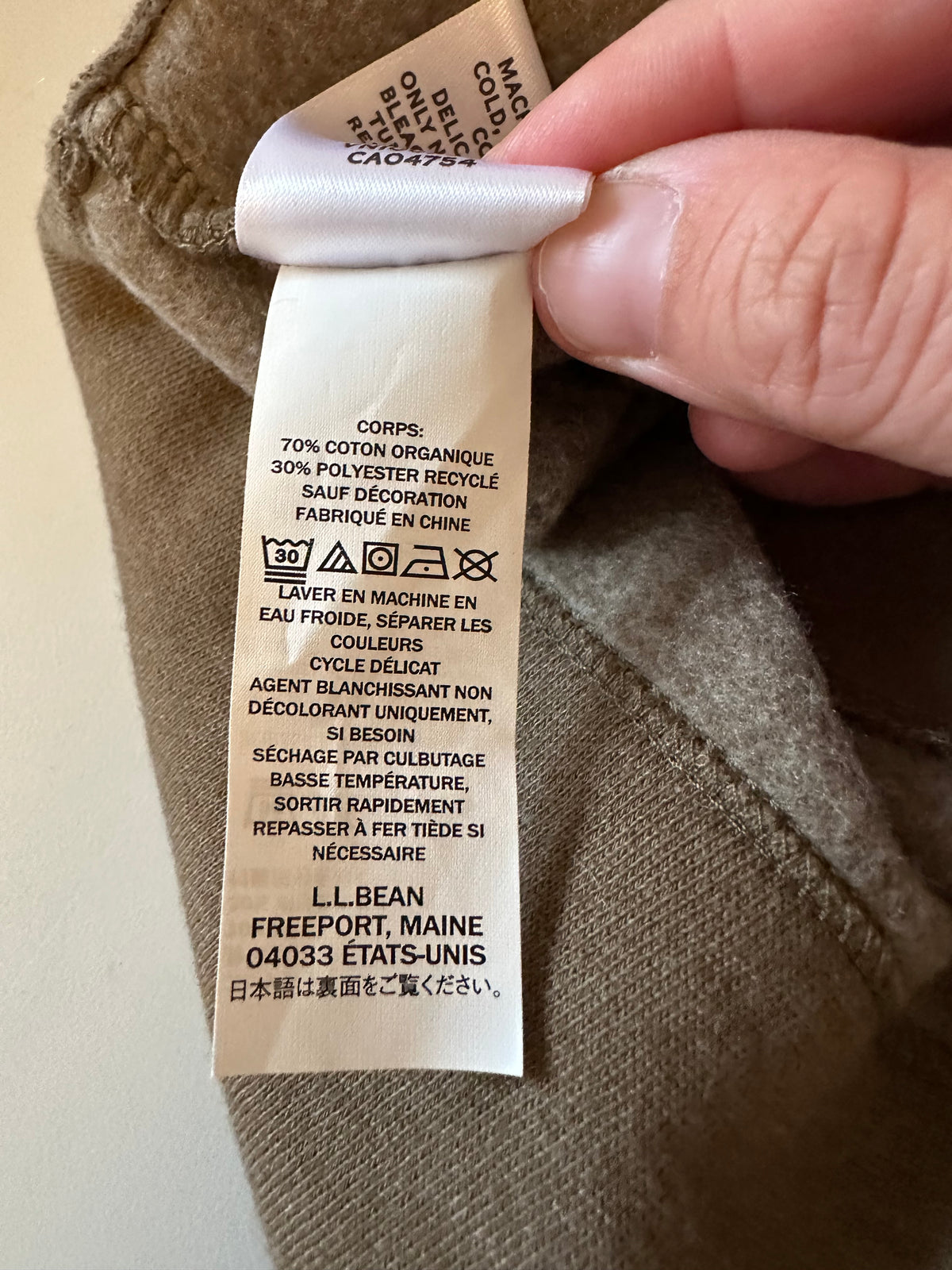 LL Bean Signature Colorblock Pullover Sweatshirt in Brown and Pink | Size Small