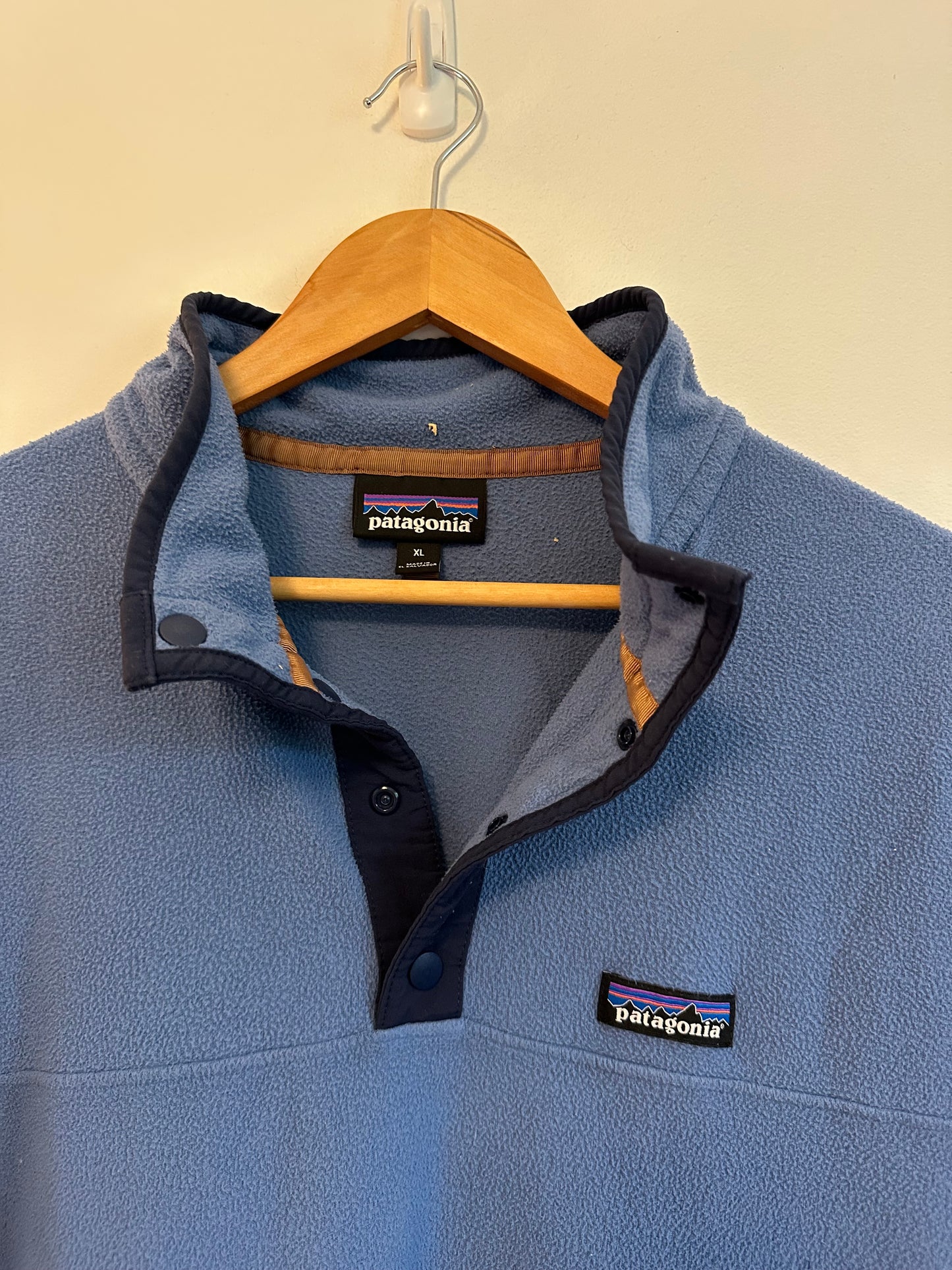 Patagonia Micro D Snap-T Fleece Pullover in Blue | Size XL