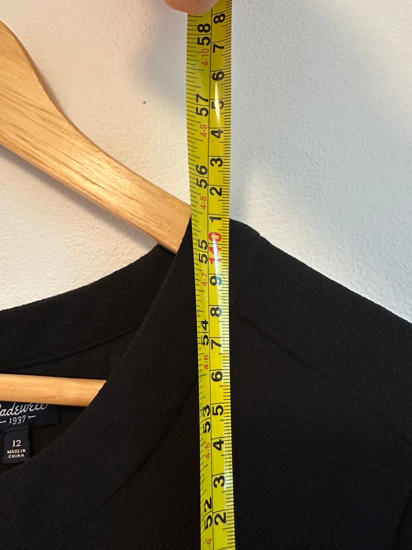 Madewell Sloan Crepe Jumpsuit in True Black | Size 12