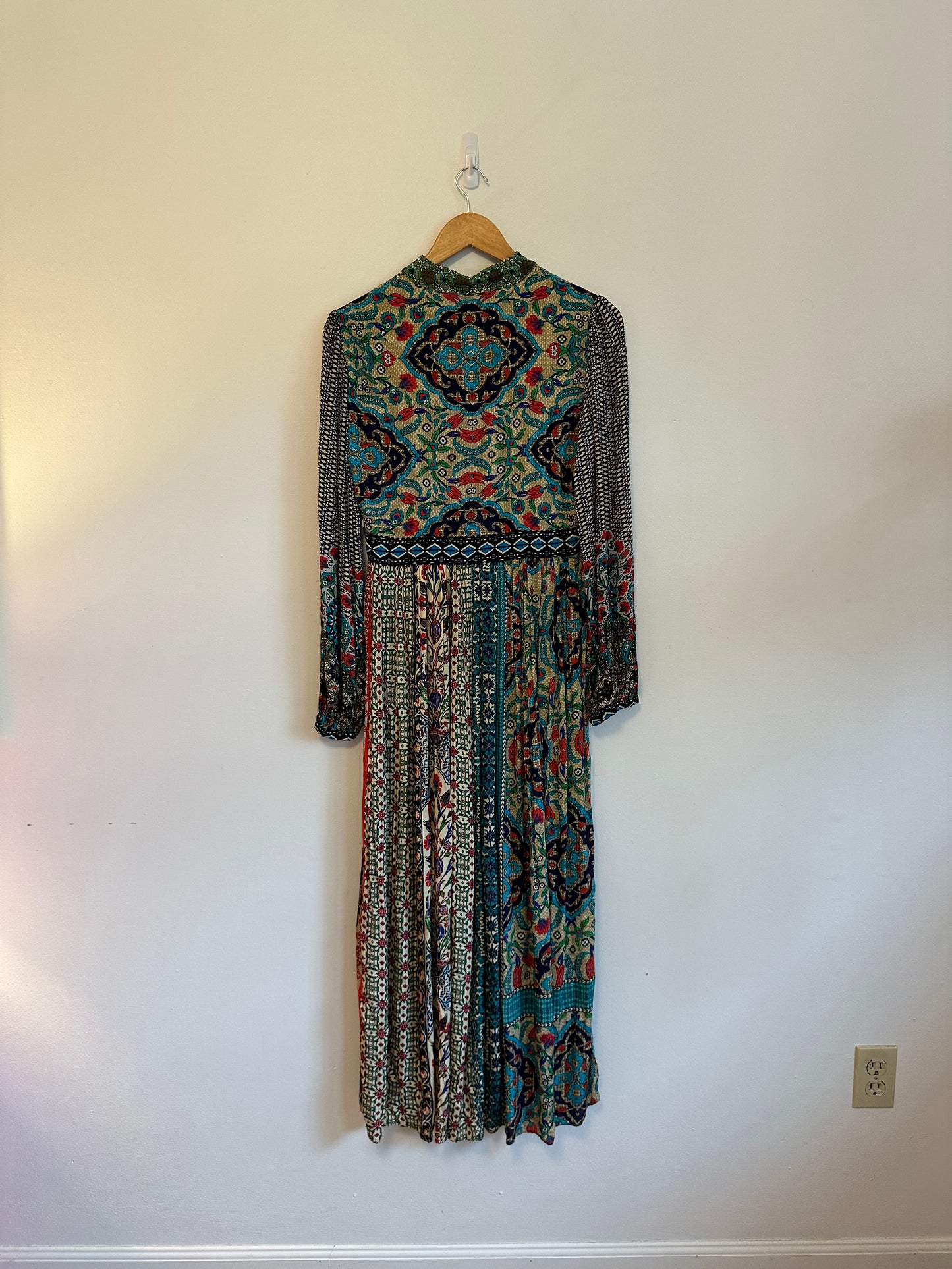 NWT Anthropologie We Select Dresses Bhanuni by Jyoti Patterned Maxi Dress Size 2