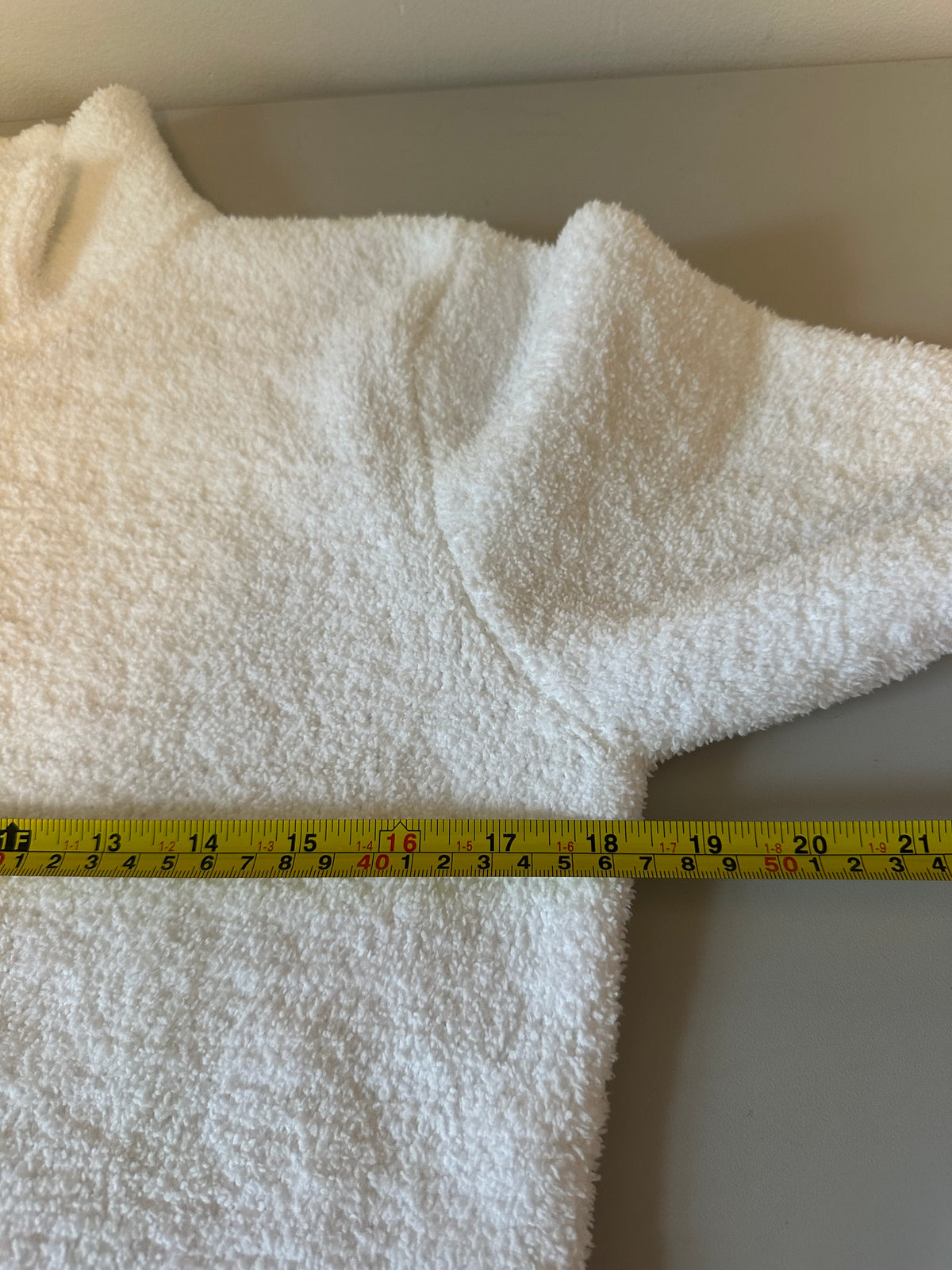 Kashwere White Full Zip Mock Neck Plush Microfiber Jacket | Size Small