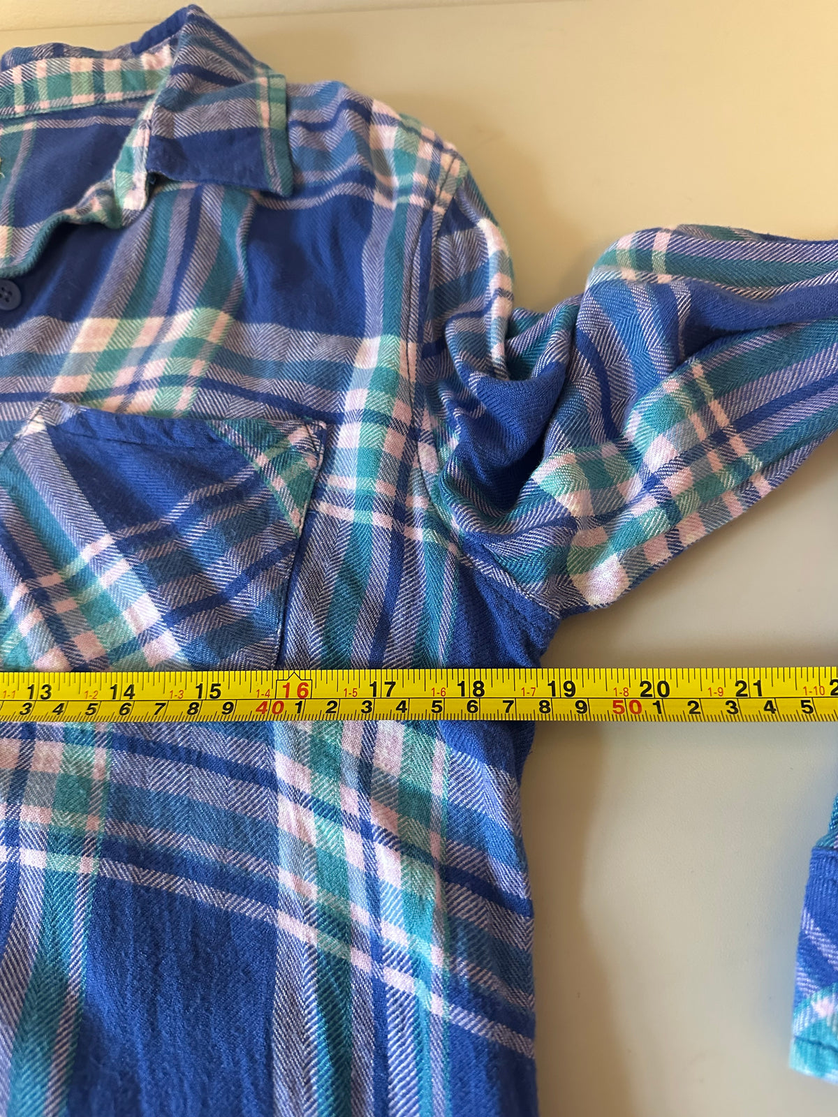 BLL New York Blue Plaid Button Down Shirt | Size Small