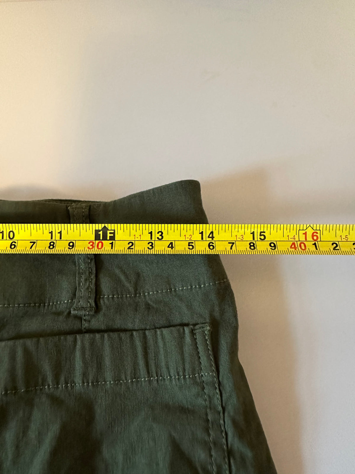 Maeve Anthropologie The Colette Wide Leg Olive Green Linen Blend Pants | Size 28