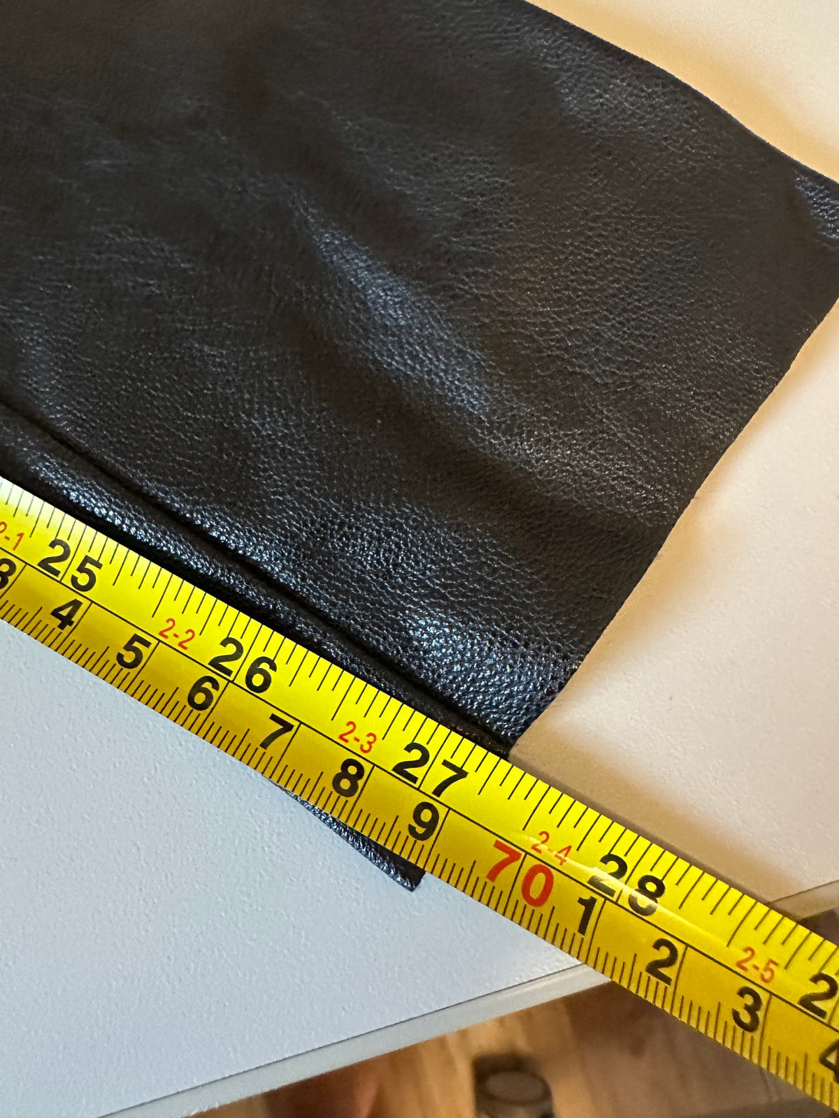 Commando Faux Leather Black High Rise Control Leggings | Size Medium