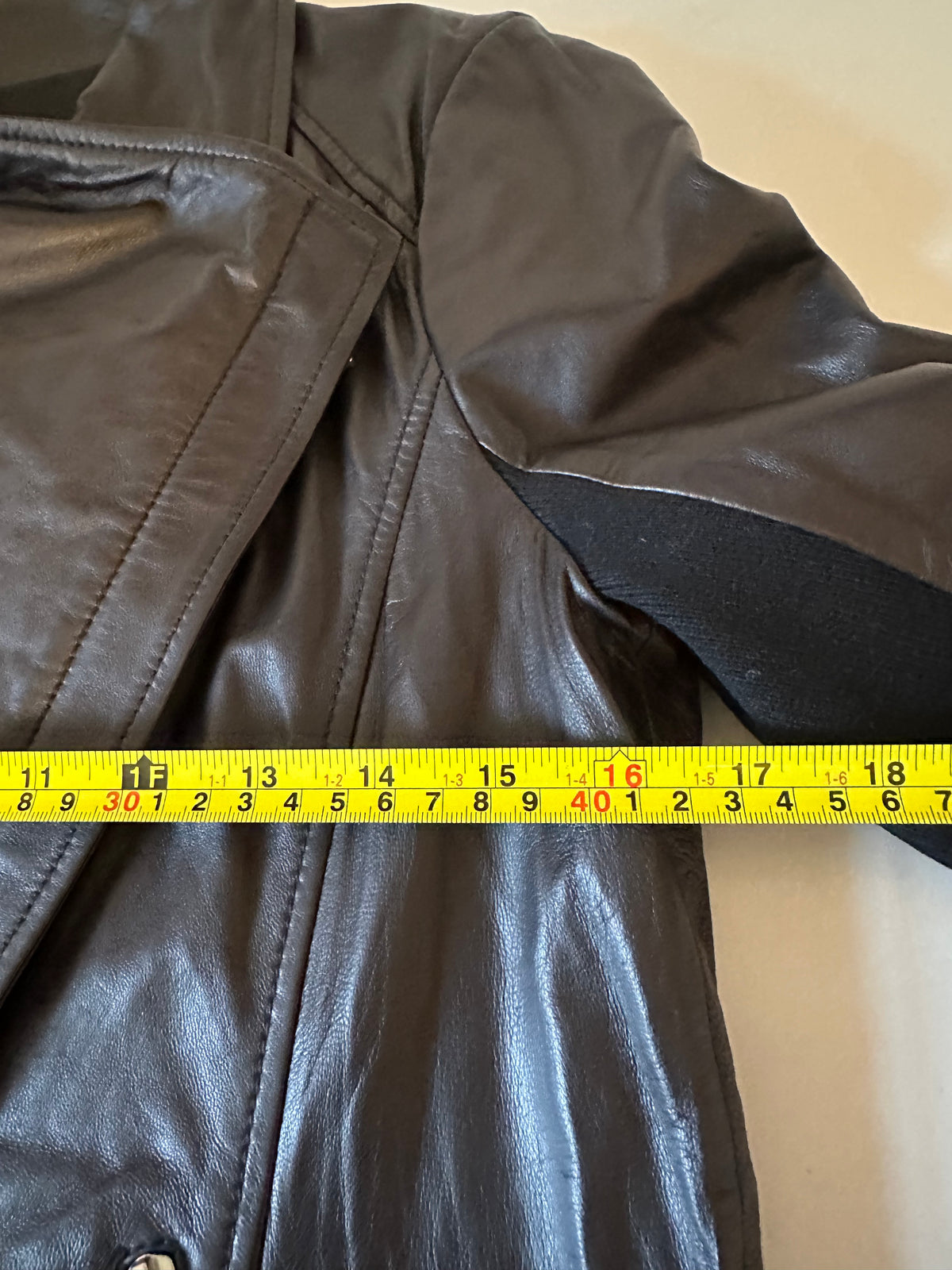 NWT Trouve Black Leather Asymmetric Moto Jacket | Size Small