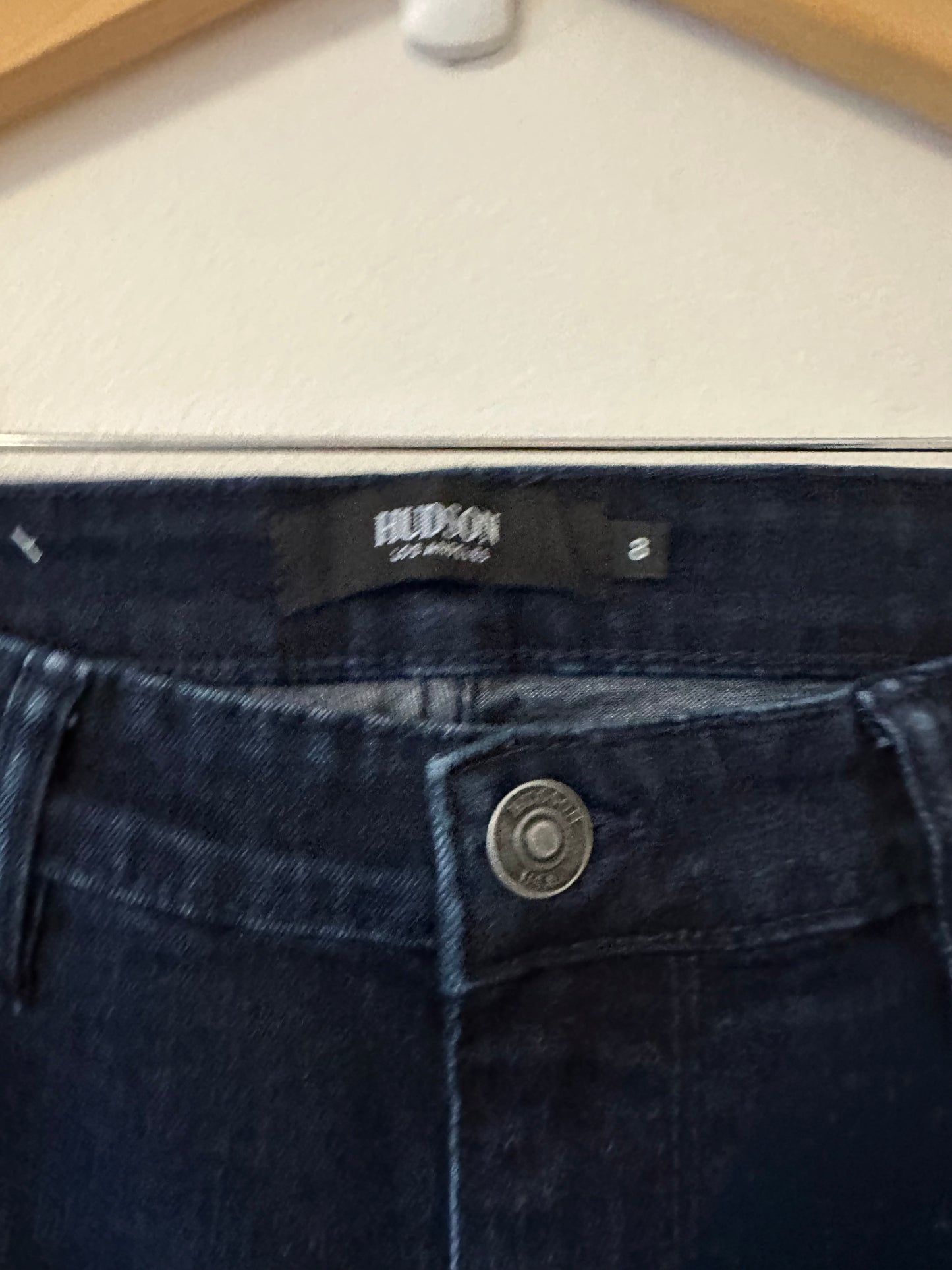 Hudson NWT Straight Leg Mid Rise Dark Wash Jeans | Size 8