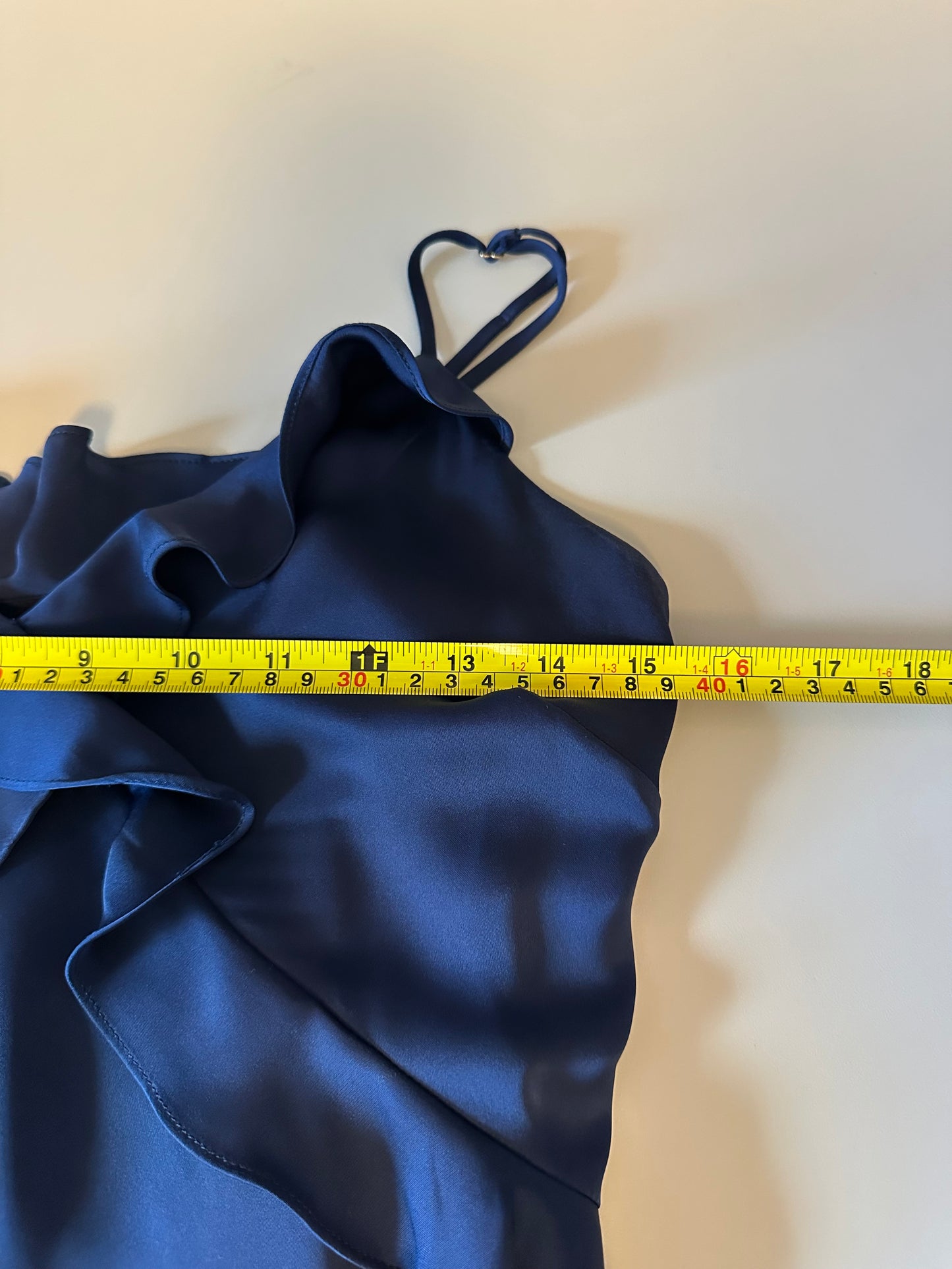 Ramy Brook Maria Ruffle Mini Dress in Navy Blue | Size 2