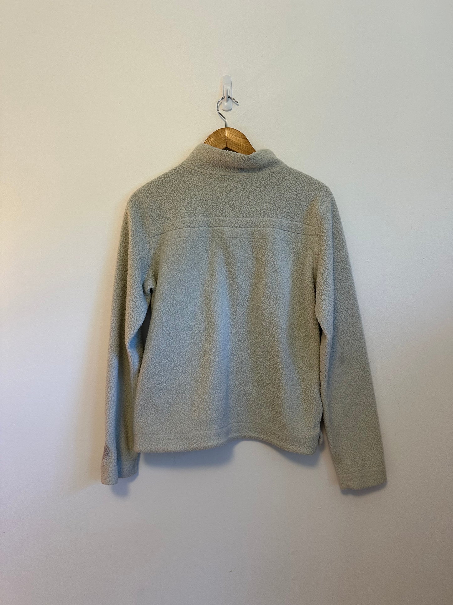 Stio Fleece Quarter Zip Pullover in Light Gray | Size Small