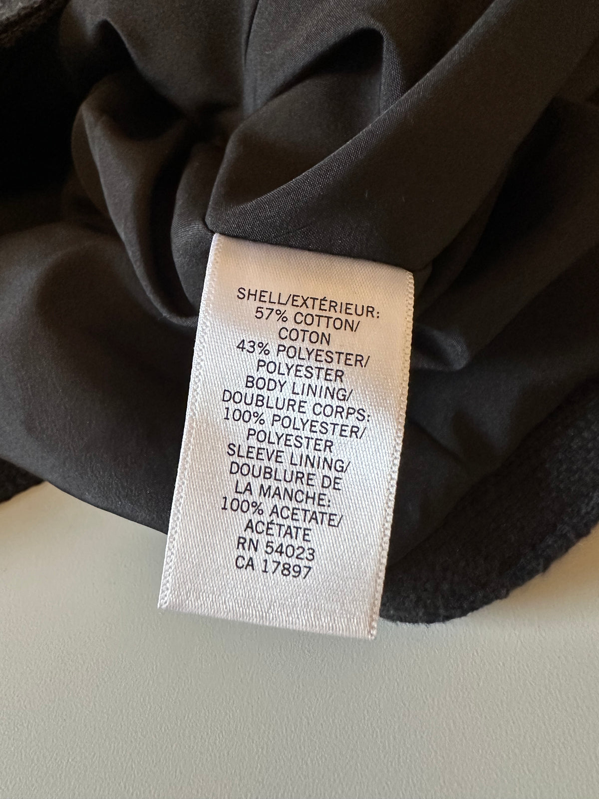 Banana Republic Black Textured Cropped Collarless Jacket | Size 8P