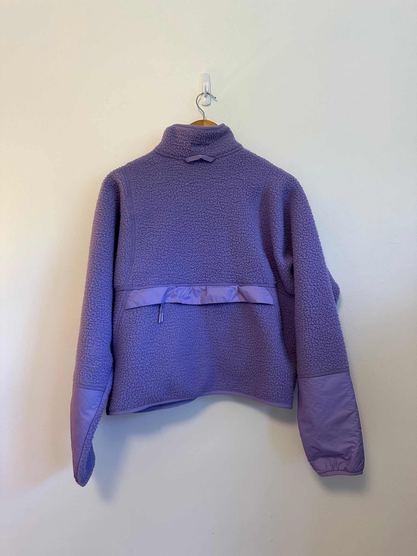 Halfdays Pieper Fleece Quarter Zip Jacket in Purple | Size Medium