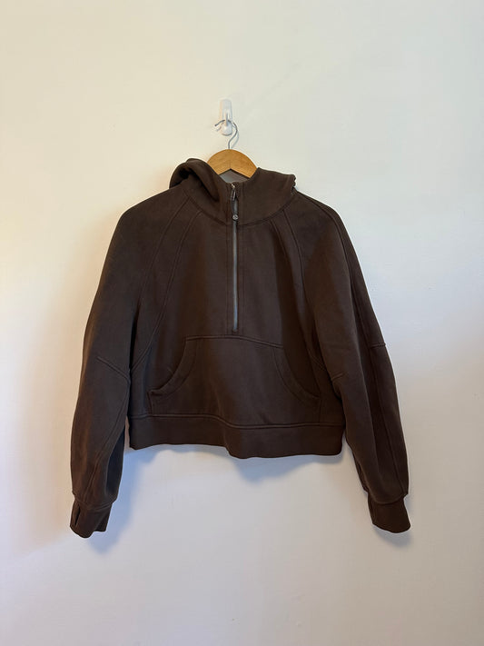 Lululemon Scuba Oversized Half-Zip Hoodie in Java Brown | Size M/L