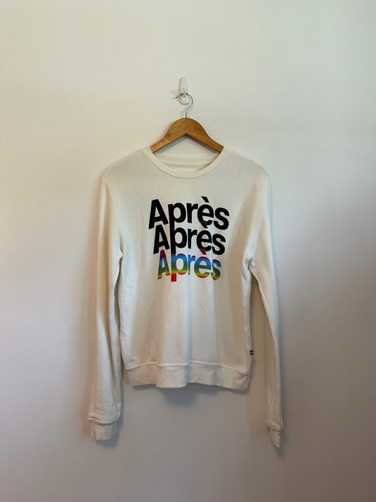 Sol Los Angeles Après Rainbow Graphic Sweatshirt | Size XL