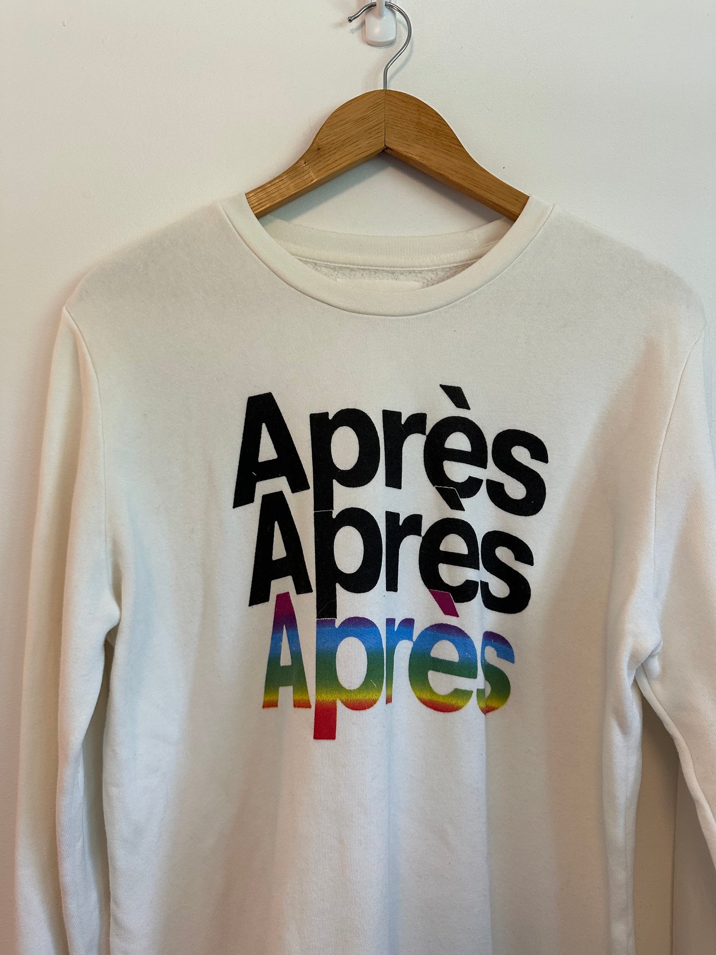Sol Los Angeles Après Rainbow Graphic Sweatshirt | Size XL