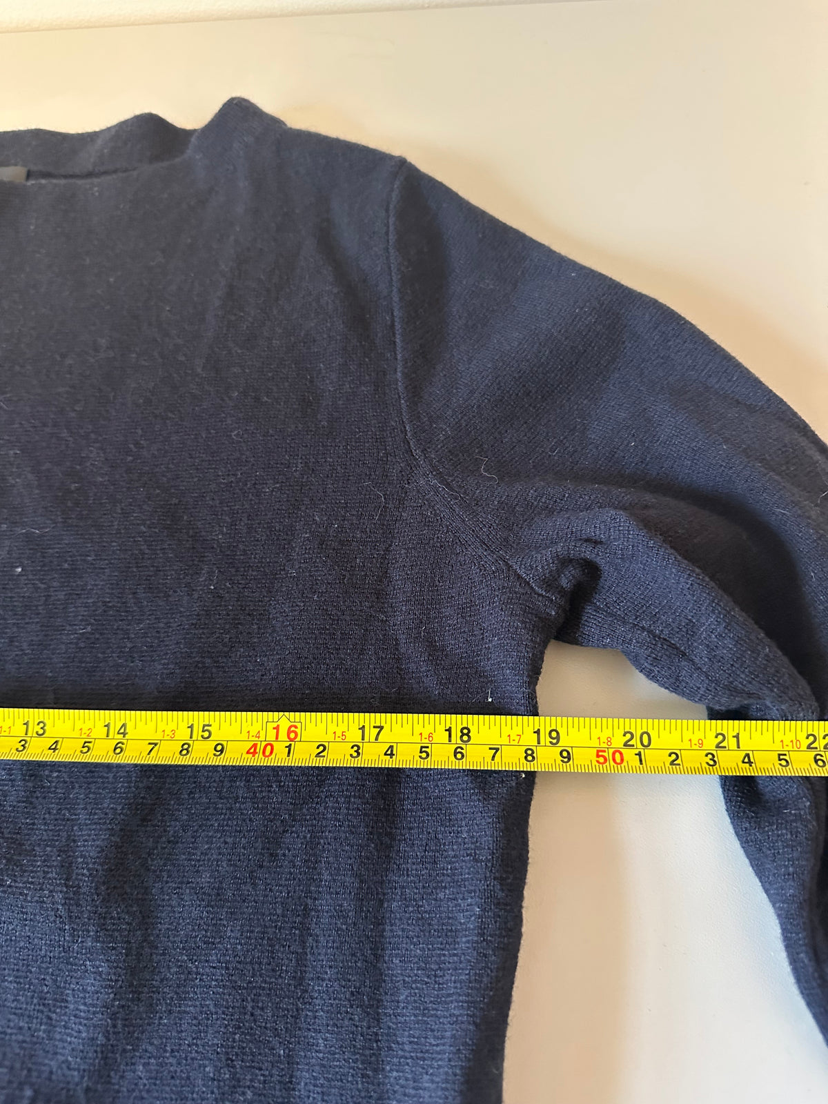 J. Crew Navy Blue Merino Wool and Cotton Blend Boatneck Sweater | Size Medium