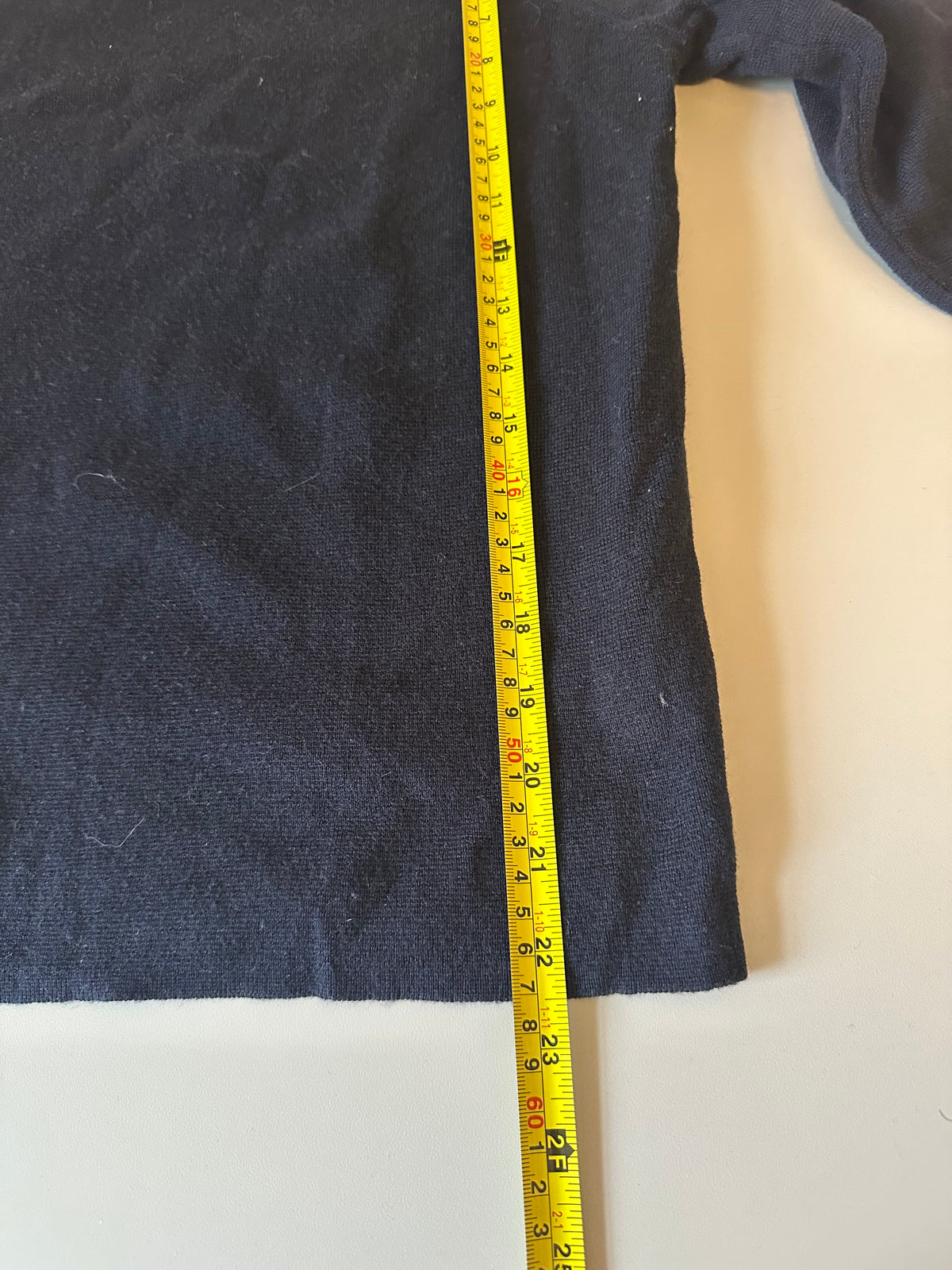 J. Crew Navy Blue Merino Wool and Cotton Blend Boatneck Sweater | Size Medium