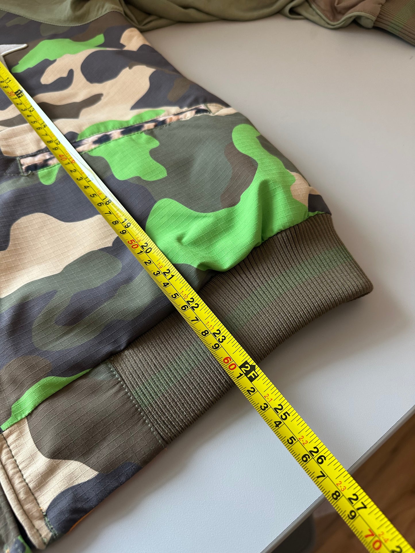 L.A.M.B. Burton Rare Vivienne Dryride Satin Camo Bomber Jacket | Size Small