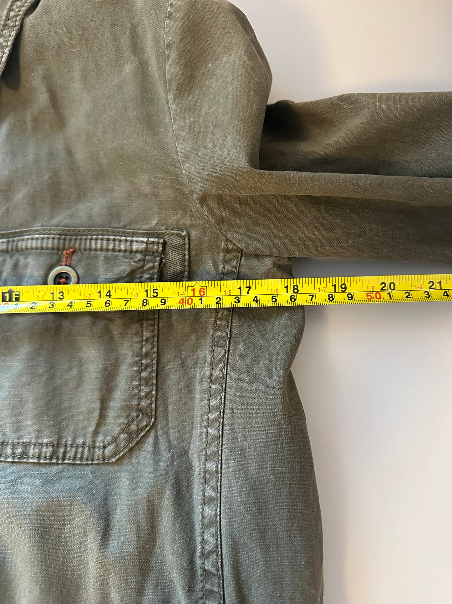 Anthropologie Green Cotton Knit Jacquard Mixed Media Jacket | Size XS