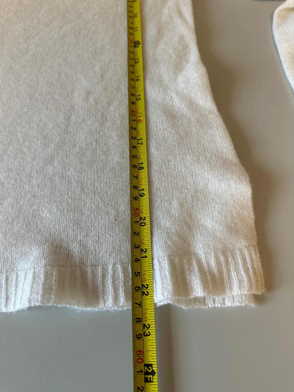 Oats Cashmere Cream White 100% Cashmere Turtleneck Sweater | Size Medium