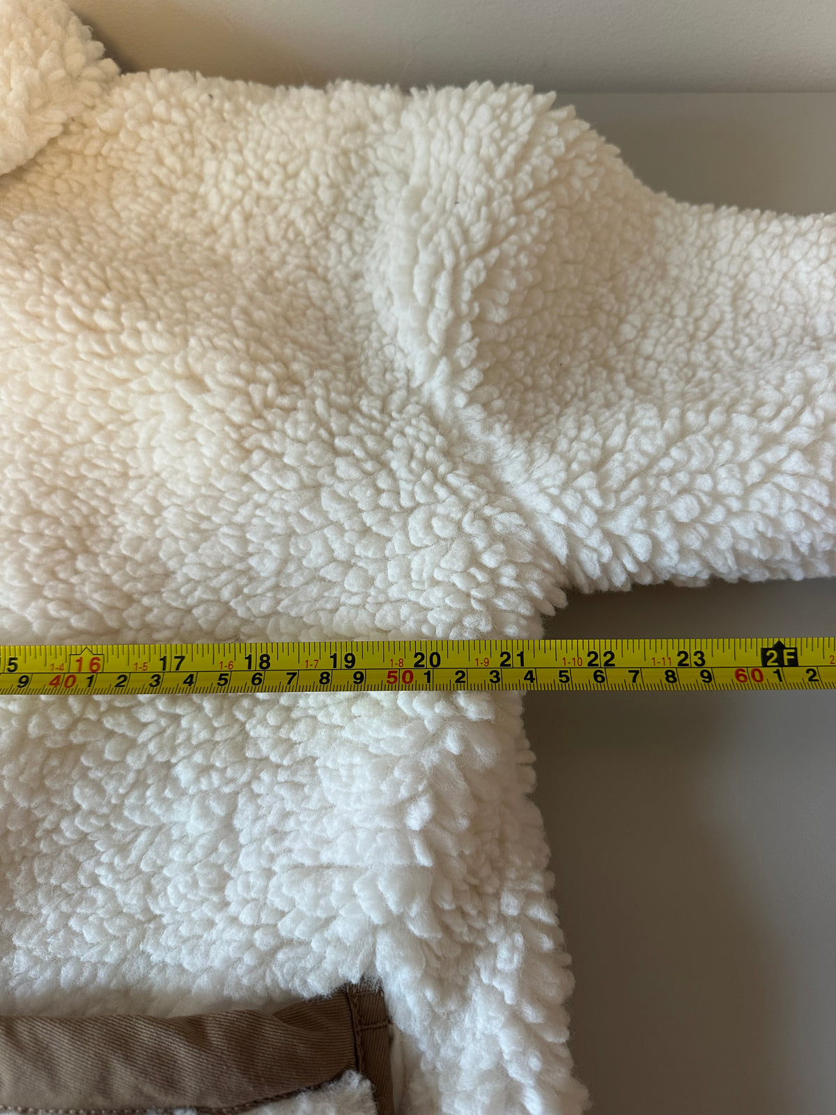 J. Crew Sherpa Lady Fleece Jacket in Ivory | Size Small