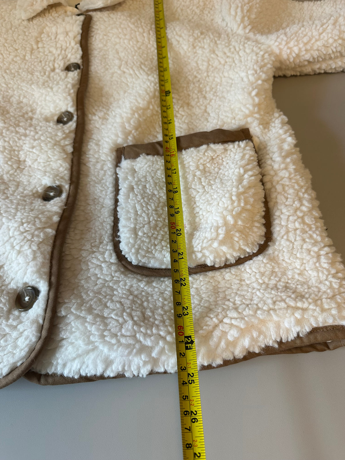 J. Crew Sherpa Lady Fleece Jacket in Ivory | Size Small
