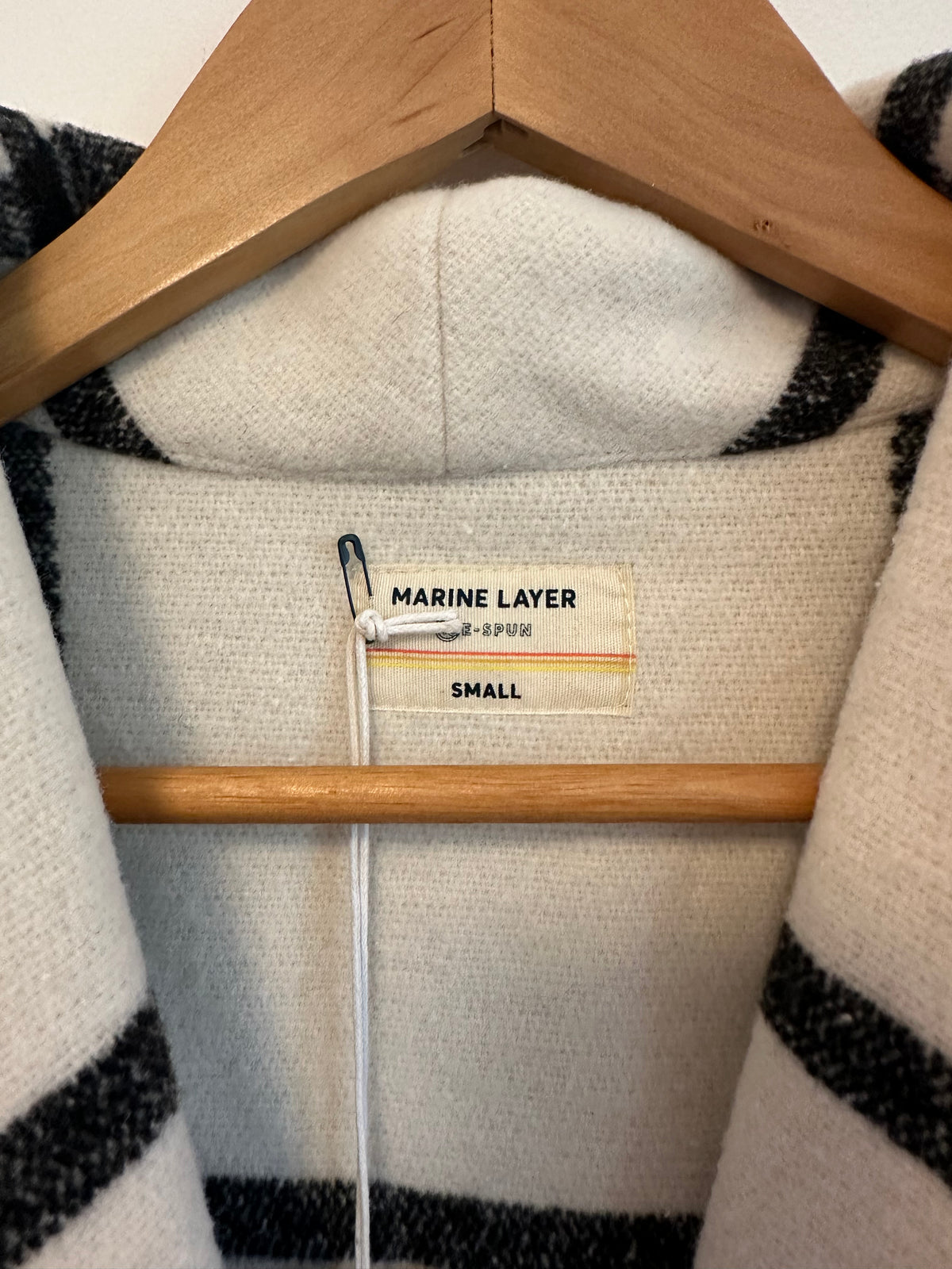 NWT Marine Layer Liverpool Oversized Plaid Shawl Collar Coat | Size Small
