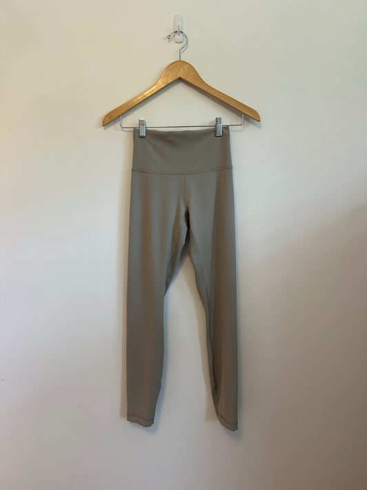 Lululemon Wunder Train High-Rise 25" Leggings in Gray Taupe | Size 4
