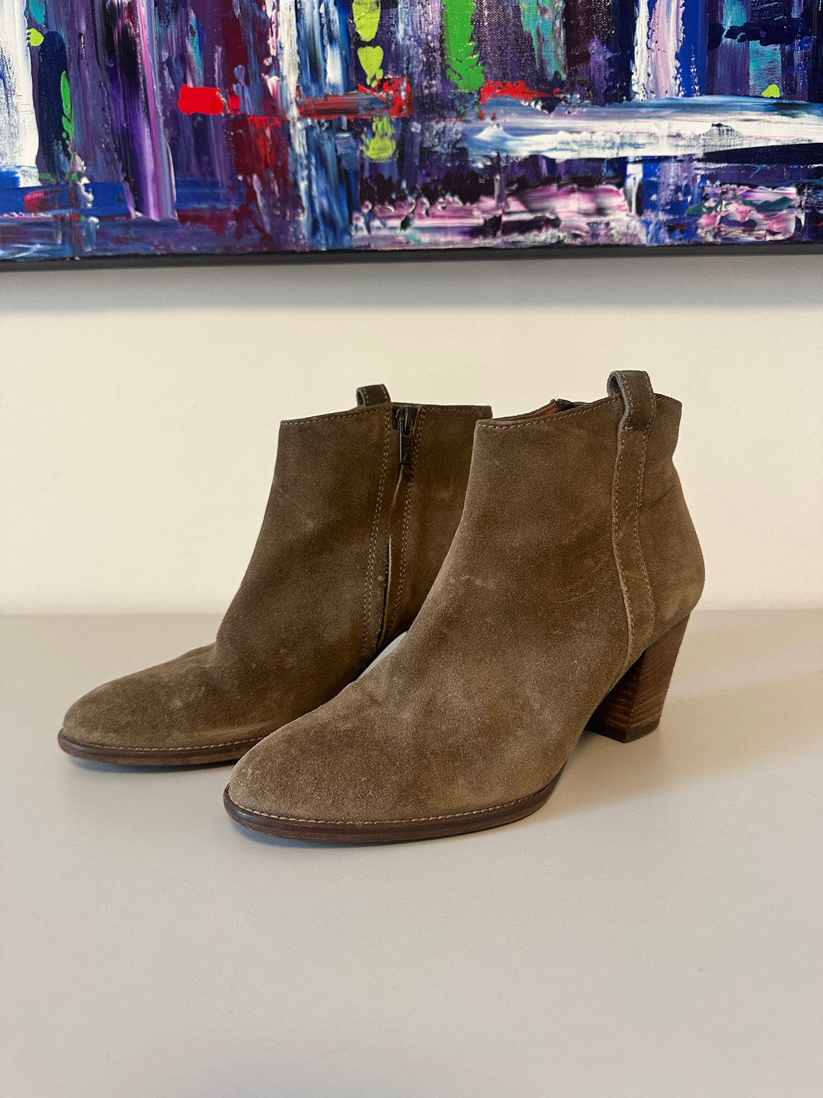 Madewell Brown Suede Ankle Boots | Size 7