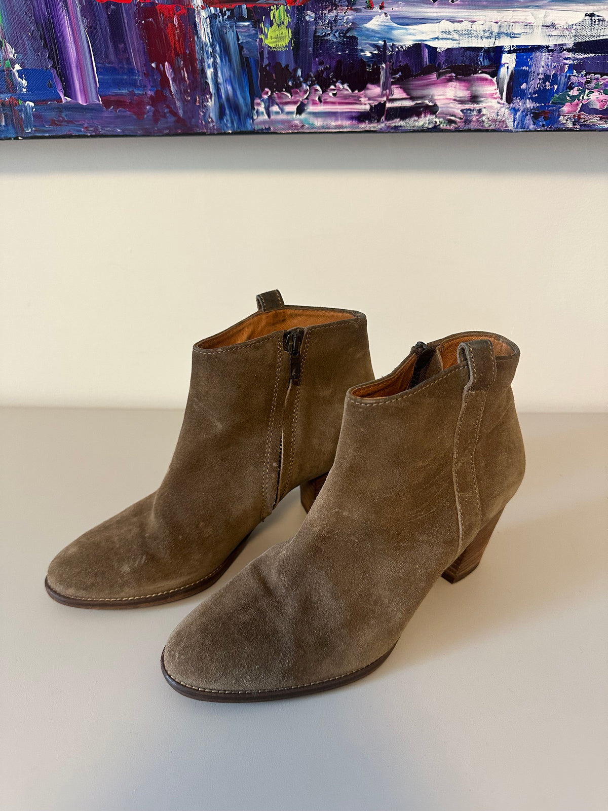 Madewell Brown Suede Ankle Boots | Size 7