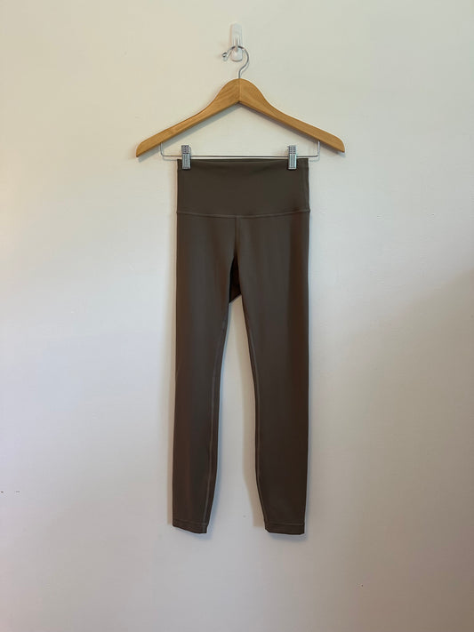 Lululemon Wunder Train High-Rise 25" Leggings in Brown | Size 4