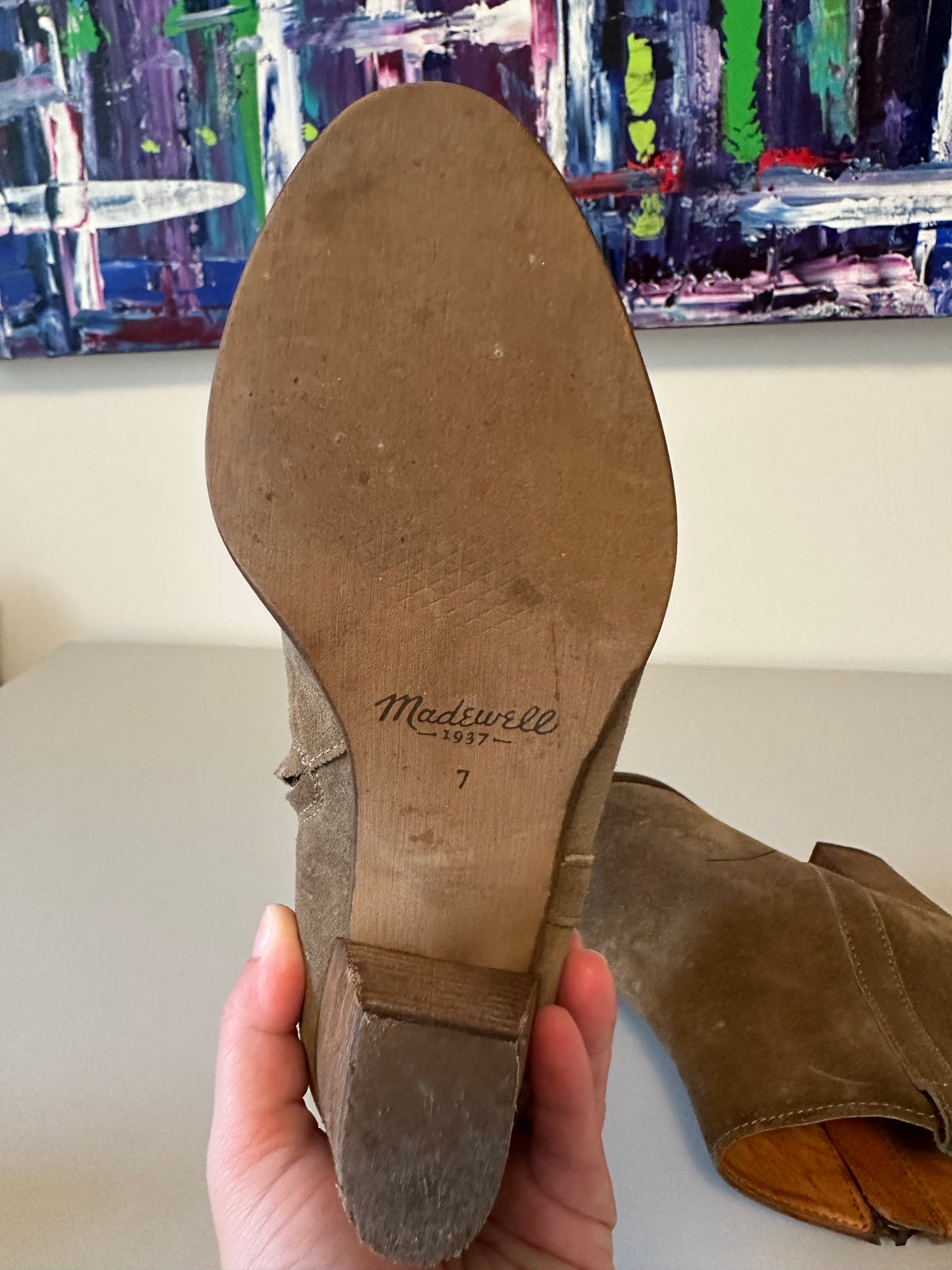 Madewell Brown Suede Ankle Boots | Size 7
