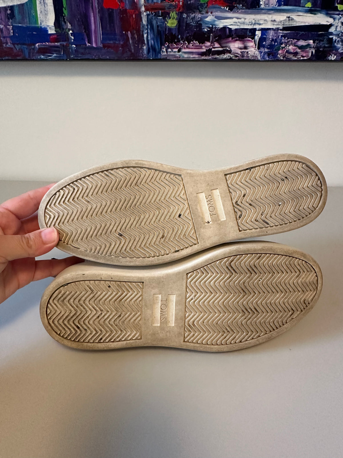 TOMS Jutti Chelsea Taupe Suede Platform Ankle Sneakers | Size 7