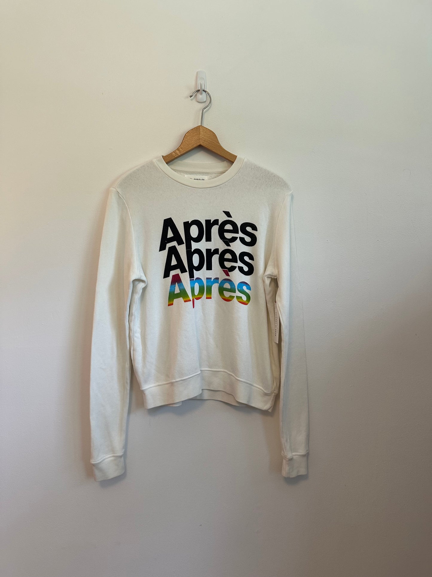 NWT Sol Angeles Apres Rainbow Graphic Sweatshirt | Size Medium
