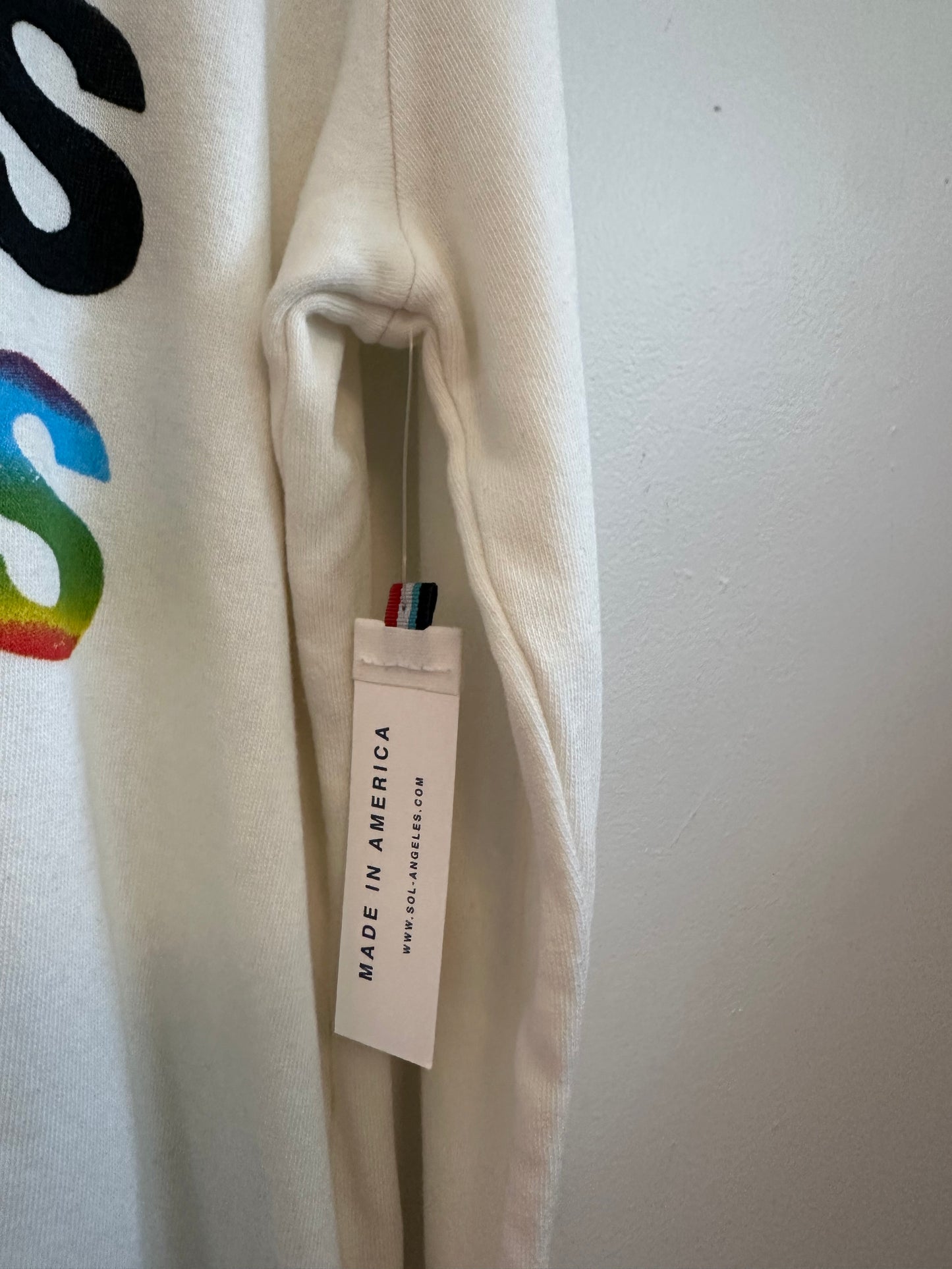 NWT Sol Angeles Apres Rainbow Graphic Sweatshirt | Size Medium