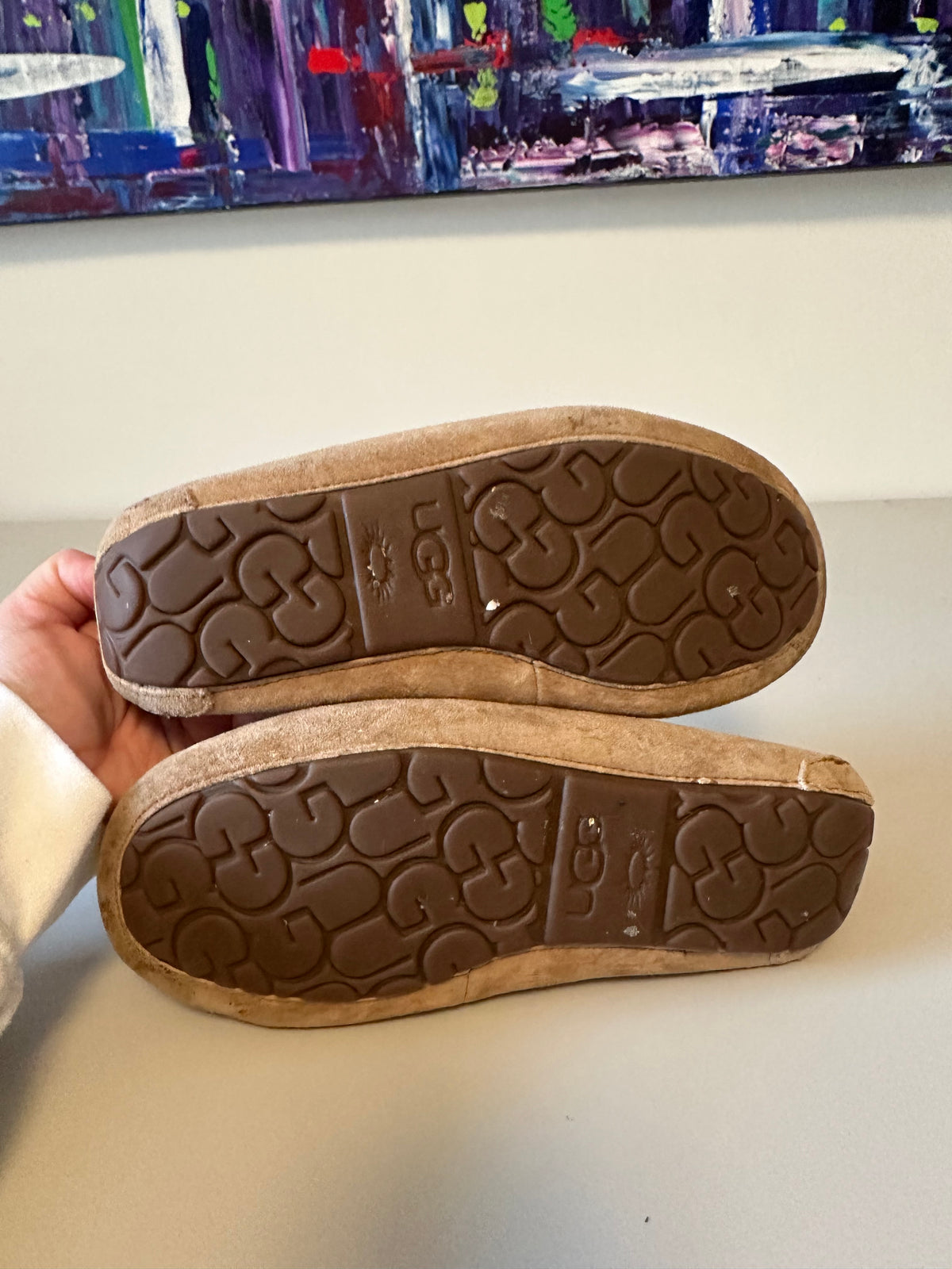 UGG Dakota Chestnut Suede Moccasin Slippers | Size 7