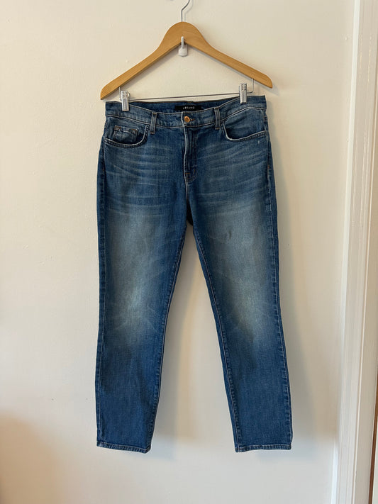J Brand Mid Rise Straight Leg Stretch Jeans | Size 29