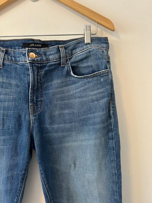 J Brand Mid Rise Straight Leg Stretch Jeans | Size 29
