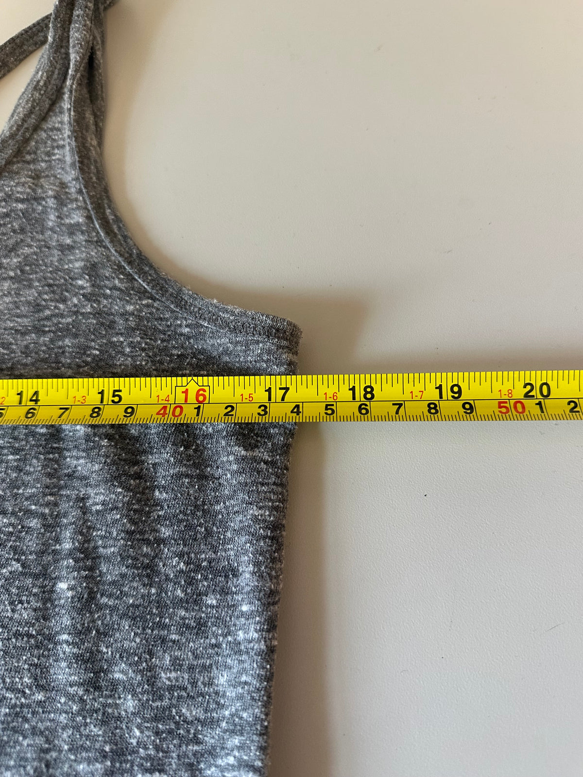 Steve Madden Strappy Back Asymmetrical Tank Top in Charcoal Gray | Size Small