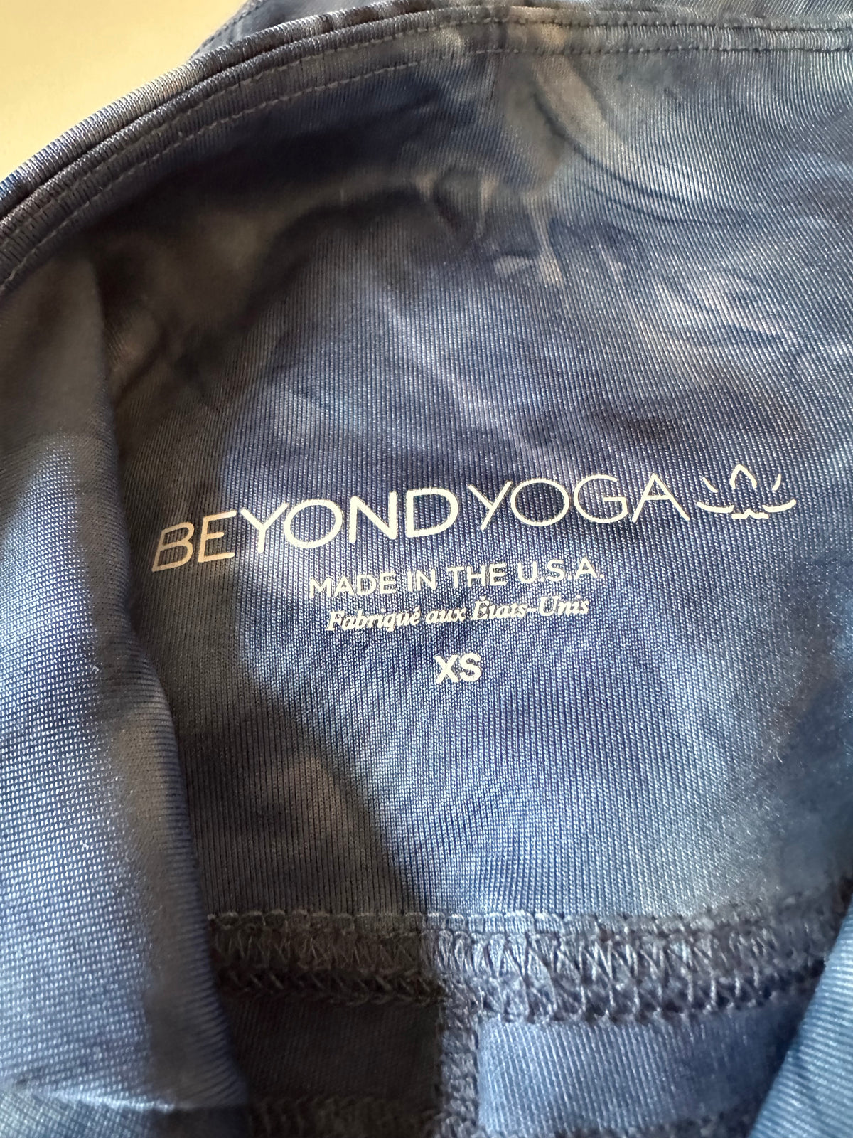 Beyond Yoga  High Waisted Leggings in Blue Tie Dye | Size XS