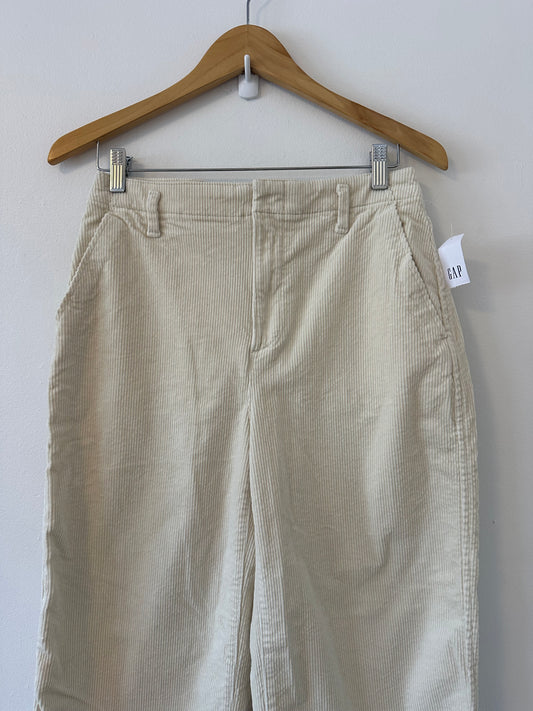 NWT Gap High Rise Corduroy Wide Leg Ankle Trousers | Size 4 Petite